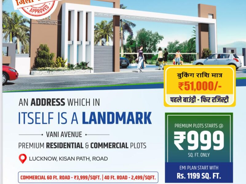 Vani Avenu apartments plots lucknow