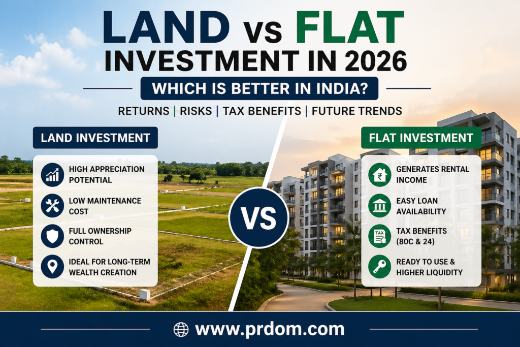 Land vs Flat Investment in 2026 – Complete Comparison Guide India